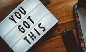 sign with text you got this